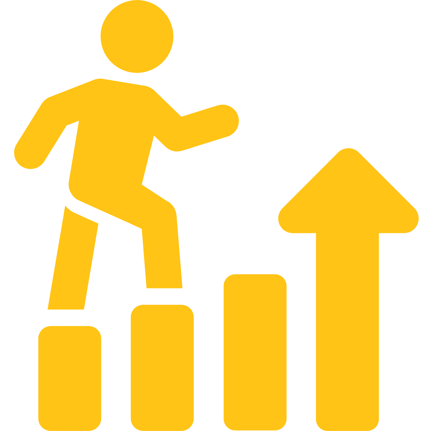 Continuous growth icon